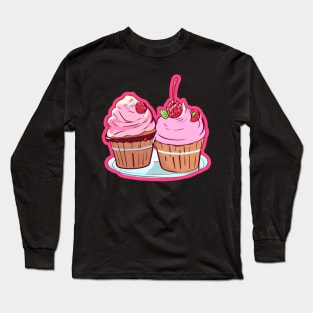 Raspberry Sorbet Lovers Long Sleeve T-Shirt